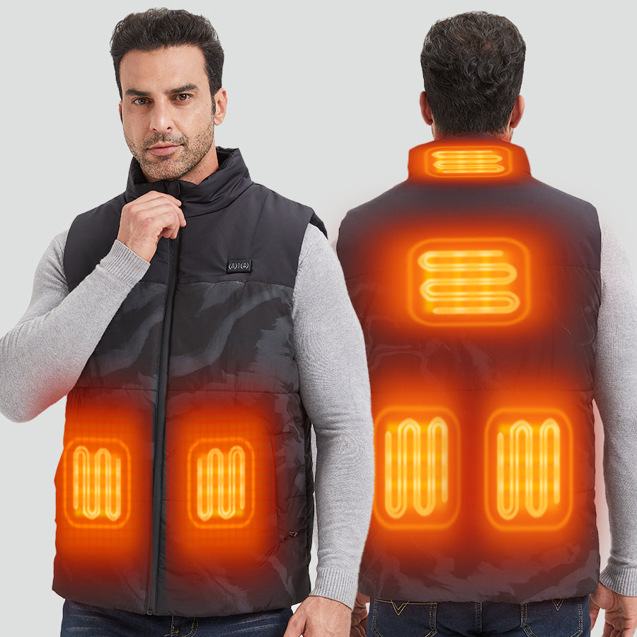 heating zones on the vest